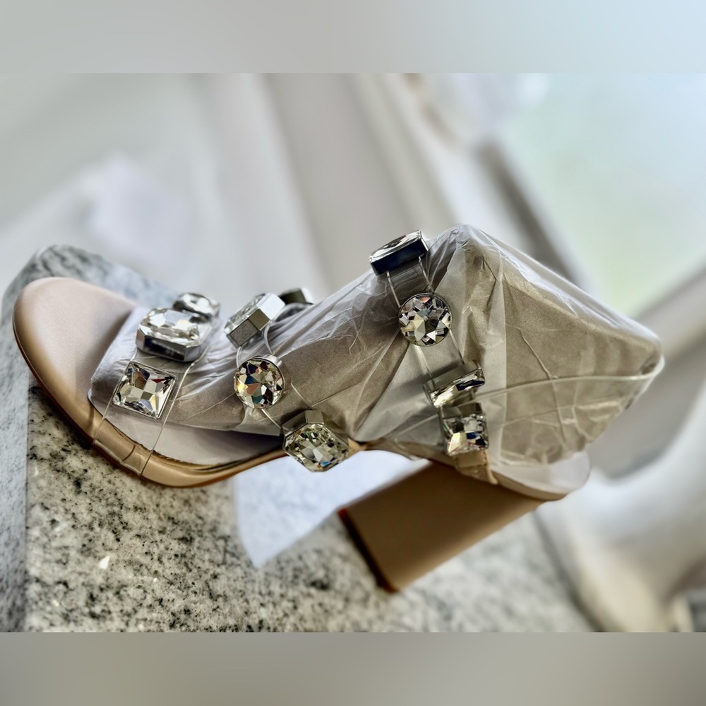 Gianni Bini Silver Embellished Heels
